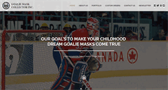 Desktop Screenshot of goaliemaskcollector.com